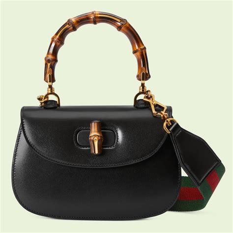 borsa gucci a mano di pelle nera|Borse Gucci in Pelle Nero .